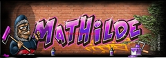graffiti tag prénom Mathilde graffiti, tag mur, tag, Dessin,image Sticker muraux, décoration chambre d’enfant ,artiste  street art , graffeur, grapheur, graphiste, illustrateur, gratuit, pas cher, dessinateur, professionnel , bombe de peinture, , fille, g