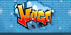 Tag graffiti prénom Hugo